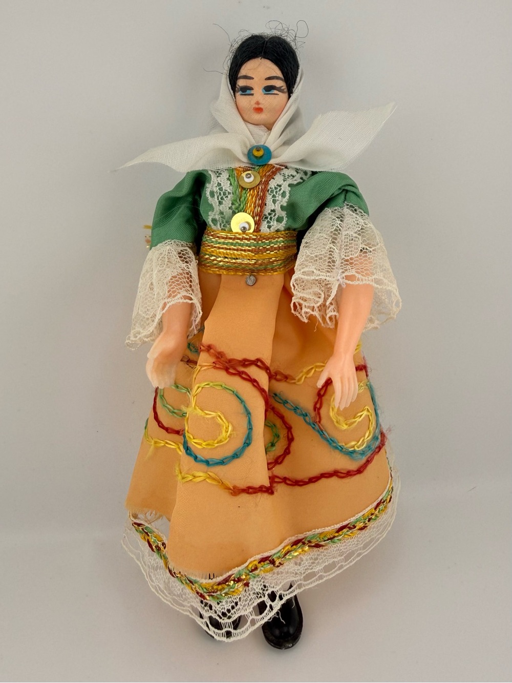 Vintage Greek folk doll